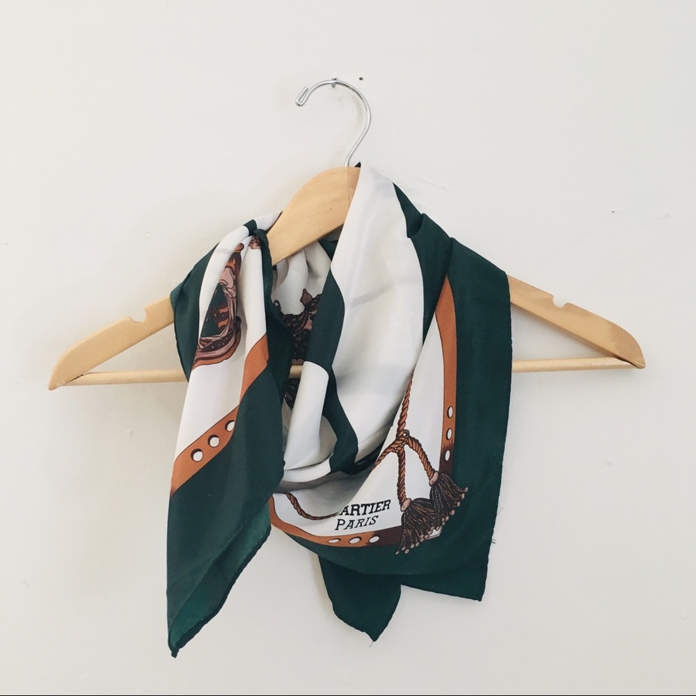 SOLD✨ EUC Vintage Cartier Paris Silk Scarf